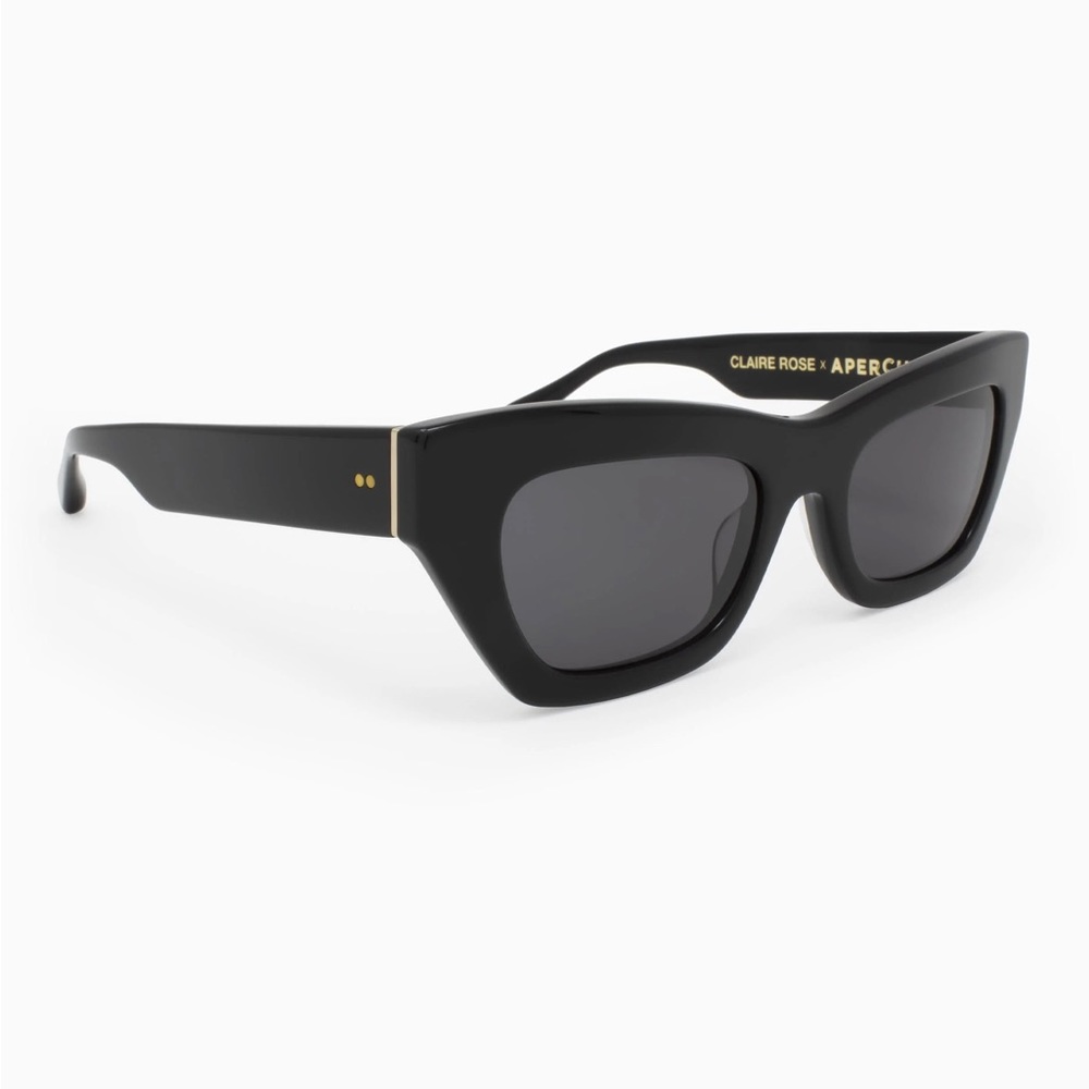 Apercu X Claire Rose NYC Sunglasses in Black